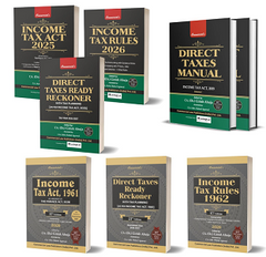 Commercial’s - Ultimate Income Tax Law Combo 2026, Essential Combo + Classic Combo + Direct Taxes Manual (2 Volumes), Act, Rules and Ready Reckoner – Combo (Set of 8 Books) By Dr. Girish Ahuja and Adv. Rahul Agrawal