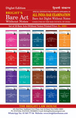 Combo Of All India Bar Examination (AIBE) Bare Acts Without Notes (Total Set Of 20 Bare Acts) - Books By The Bright Law House