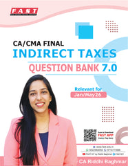 CA Final Indirect Tax Laws (Handwritten + Question Bank) Book by CA Riddhi Baghmar