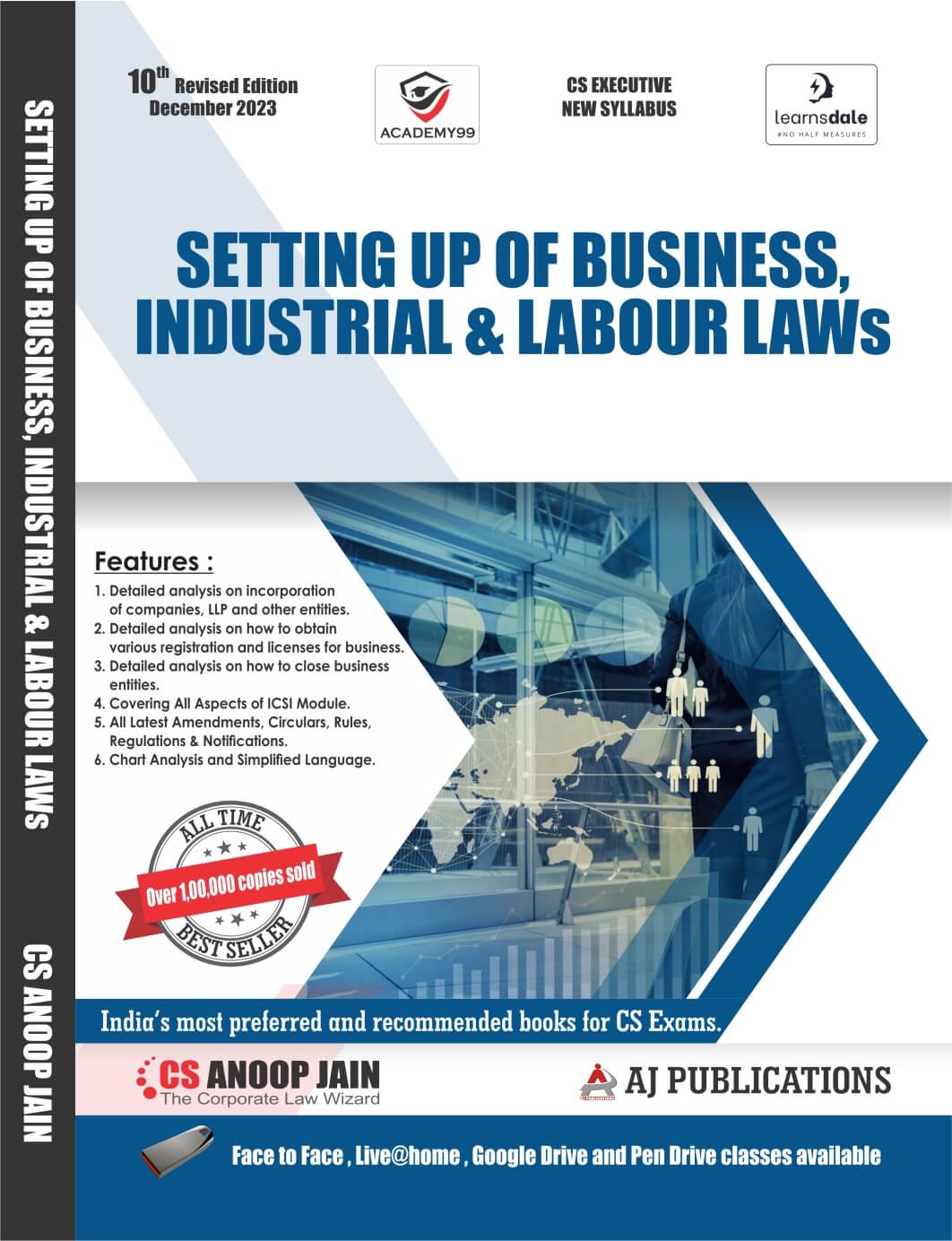 CS Executive New Syllabus Setting Up of Business Industrial and Labour Laws Book by CS Anoop Jain