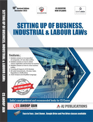 CS Executive New Syllabus Setting Up of Business Industrial and Labour Laws Book by CS Anoop Jain