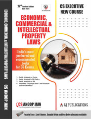 CS Executive New Syllabus Economic Commercial and Intellectual Property Laws Book by CS Anoop Jain
