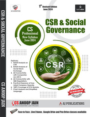 CS Professional New Syllabus CSR & Social Governance Book by CS Anoop Jain