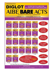 Whitemann's Combo Essential List of Bare Acts (Without Notes) All India Bar Examination (AIBE) Diglot - Set of 22 Books (Diglot Edition)