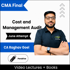 CMA Final Cost and Management Audit Video Lectures by CA Raghav Goel June Attempt (Pendrive)