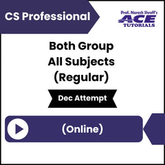 CS Professional Both Group all Subjects (Regular) Video Lectures (Online, Dec Attempt)