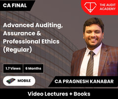 CA Final Advanced Auditing, Assurance & Professional Ethics (Regular) Video Lectures by CA Pragnesh Kanabar (Mobile, 1.7 Views, 6 Months)