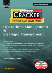 Taxmann Cracker Combo Papers 9 to 12 (OMSM, CAA, FMDA, and MA) Set of 4 Books for CMA Intermediate