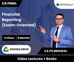 CA Final Financial Reporting (Exam-Oriented) Video Lectures by CA PS Beniwal (Google Drive, 6 Months)