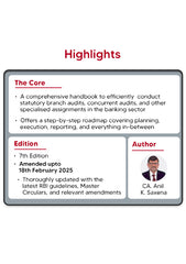 Bank Audit – A Practical Guide for Bank Auditors Book By Taxmann