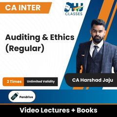CA Inter (2023 Scheme) Auditing & Ethics (Regular) Video Lectures by CA Harshad Jaju (Pendrive, Unlimited Validity, 2 Times)