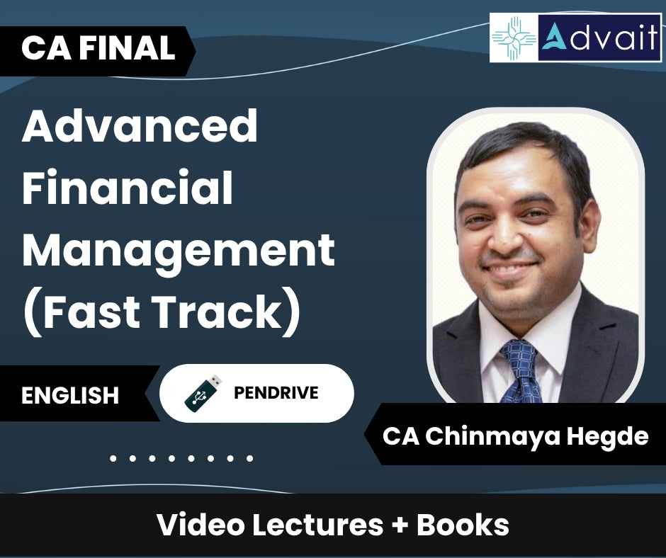 CA Final Advanced Financial Management (Fast Track) Video Lectures by CA Chinmaya Hegde (Pendrive)