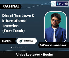 CA Final Direct Tax Laws & International Taxation (Fast Track) Video Lectures by CA Punarvas Jayakumar (Pendrive)