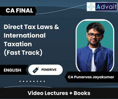CA Final Direct Tax Laws & International Taxation (Fast Track) Video Lectures by CA Punarvas Jayakumar (Pendrive)