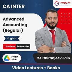CA Inter Advanced Accounting (Regular) Video Lectures in English by CA Chiranjeev Jain (Google Drive + Books, 24 Months, 1.5 Views)