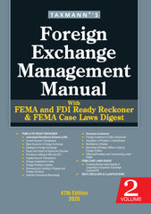 Foreign Exchange Management Manual with FEMA and FDI Ready Reckoner & FEMA Case Laws Digest (Set of 2 Volumes) by Taxmann