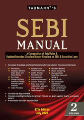 SEBI Manual (Set of 3 Volumes) - Books By Taxmann