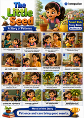Smart Kids Story Book (For Class 1 to 3): Fun Moral Stories with Visualization for Kids Ages 6–9 Filled with Learning and Imagination - Book By lernpulse