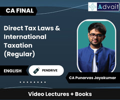 CA Final Direct Tax Laws & International Taxation (Regular) Video Lectures by CA Punarvas Jayakumar (Pendrive)
