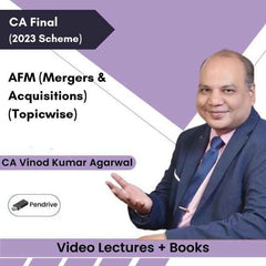 CA Final AFM (Mergers & Acquisitions) (Topicwise) Video Lectures by CA Vinod Kumar Agarwal (Pendrive + Books)