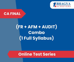 CA Final (FR + AFM + AUDIT) Combo (1 Full Syllabus) Test Series (Online)