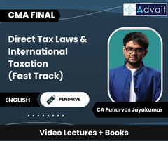 CMA Final Direct Tax Laws & International Taxation (Fast Track) Video Lectures by CA Punarvas Jayakumar (Pendrive)