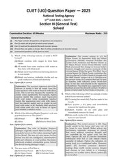 NTA CUET (UG) Question Bank - General Aptitude Test (English) Section III (Compulsory) Book By Oswaal Books