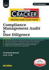 Taxmann Cracker Combo - Papers 1 to 3 CRACKER Series ESG, Drafting/DPA, and CMADD/Due Diligence (Set of 3 Books) for CS Professional by Ankush Bansal