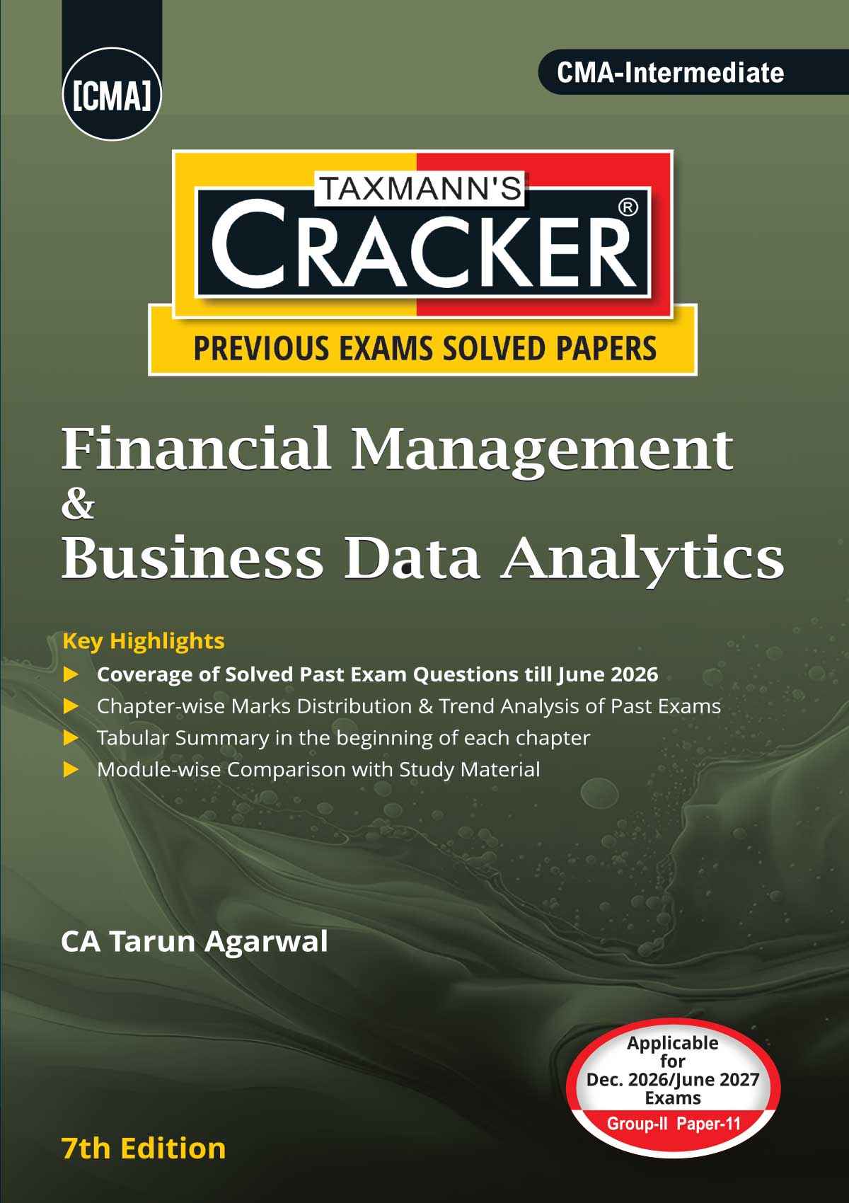 Taxmann Cracker Combo Papers 9 to 12 (OMSM, CAA, FMDA, and MA) Set of 4 Books for CMA Intermediate