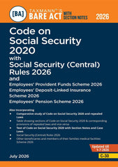 Labour Codes with Central Rules COMBO (Bare Acts with Section Notes) - Code on Wages, IR, Social Security and OSHWC (4 Books - with Case Laws, Comparative Study, Others) - By Taxmann