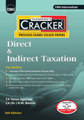 Taxmann Cracker Combo Papers 5 to 8 (Law/BLE, FA, DITX/DT & IDT, and CA) Set of 4 Books for CMA Intermediate