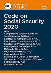 Labour Codes of India COMBO (Bare Acts with Comparative Study) Incorporating - Code on Wages, IR Code, Code on Social Security and OSHWC Code (Set of 4 Books) By Taxmann