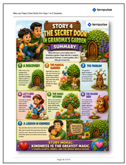 Miku and Papa's Story World (English & Hindi) For Class 1 to 5 Students (50 Bedtime Stories in English & Hindi for Kids Ages 6–11 | Magical Adventures, Moral Lessons, and Family Values) - Book By lernpulse