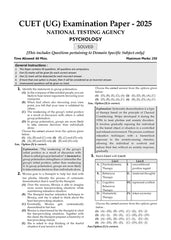 NTA CUET (UG) Mock Test Papers - Psychology By Oswaal Books