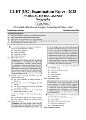 NTA CUET (UG) Mock Test Papers - Geography By Oswaal Books