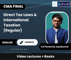 CMA Final Direct Tax Laws & International Taxation (Regular) Video Lectures by CA Punarvas Jayakumar (Pendrive)