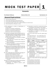 NTA CUET (UG) Mock Test Papers - Economics By Oswaal Books