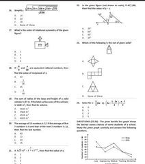 IMO Class-8 Olympiad Previous Years Papers (PYP) Mathematics with Sample OMR Sheet - Book By MTG Learning
