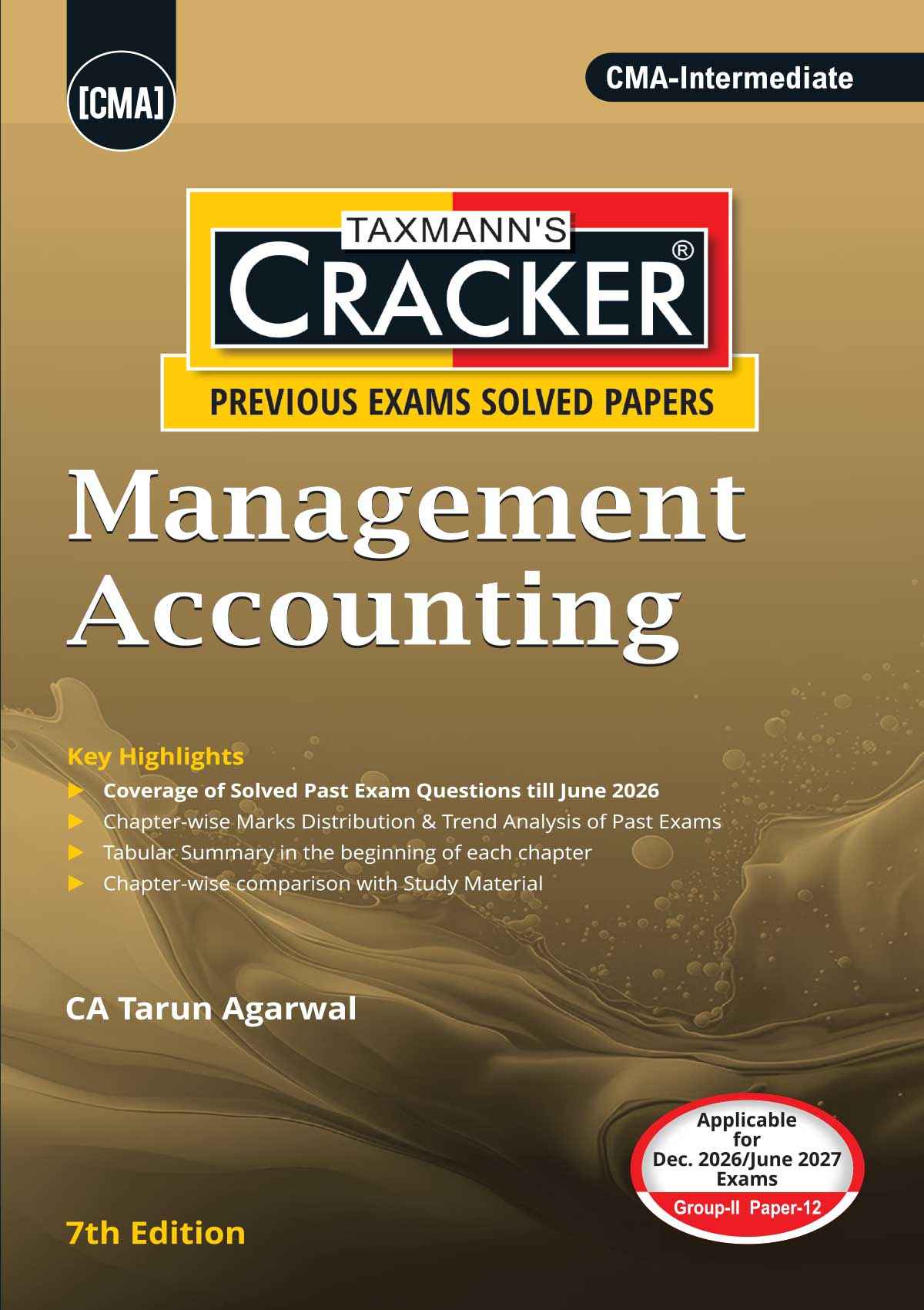 Taxmann Cracker Combo Papers 9 to 12 (OMSM, CAA, FMDA, and MA) Set of 4 Books for CMA Intermediate