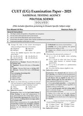 NTA CUET (UG) Question Bank - Political Science Book By Oswaal Books