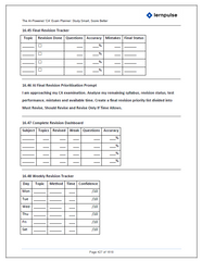The AI-Powered ‘CA’ Exam Planner: Study Smart, Score Better - A Complete AI-Assisted Study Planner, Revision Tracker, Mock Test System & Performance Dashboard for CA Students - Book By LernPulse