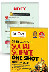 Educart One-shot CBSE Class 10 Question Bank Bundle Books - Science, Mathematics, Social Science and English