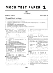 NTA CUET (UG) Mock Test Papers - Accountancy By Oswaal Books