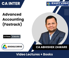CA Inter Advanced Accounting (Fastrack) Video Lectures by CA Abhishek Zaware (Google Drive, 1.5 Times, 12 Months)