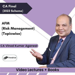 CA Final (2023 Scheme) AFM (Risk Management) (Topicwise) Video Lectures by CA Vinod Kumar Agarwal (Pendrive + Books)