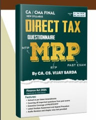 CA Final Direct Tax (Questionnaire) Book by CA Vijay Sarda