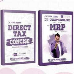 CMA Final Direct Tax (Concise + MRP) Combo Book by CA Vijay Sarda