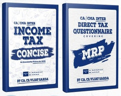 CA Inter Direct Tax (Concise + MRP) Book Set by CA Vijay Sarda