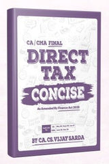 CMA Final Direct Tax Concise Book by CA Vijay Sarda
