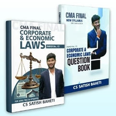 CMA Final Corporate & Economic Laws (Concept + Question) Combo Book by CS Satish Baheti